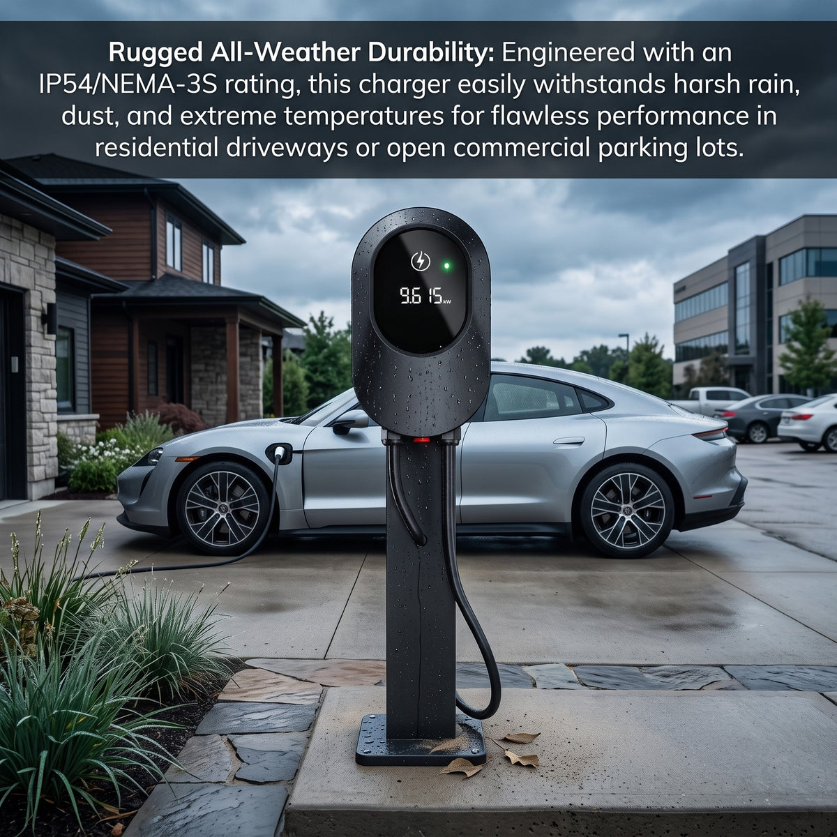 Edison Level 2 EV Charger — 9.6 kW Home Charging Station