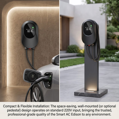 Edison Level 2 EV Charger — 9.6 kW Home Charging Station
