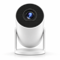 Bigly Brothers Mark I Lite Projector – White, 300 ANSI, WiFi 6, Built-in Apps