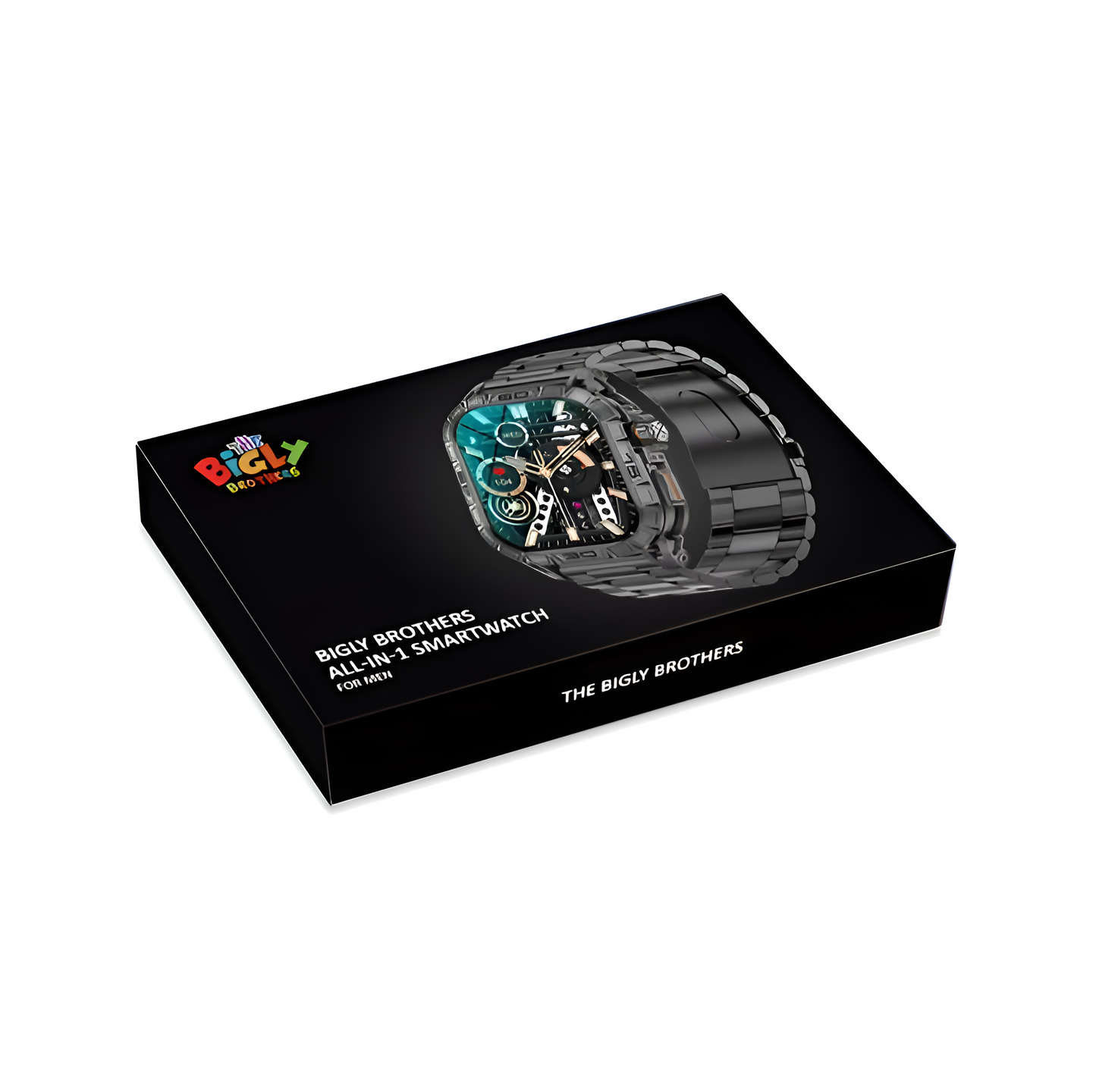 The Bigly Brothers All-in-1 Smart Watch, Mens Watch Amoled Display with Call/Text, Blood Pressure, Heart Rate, Oxygen Level Monitor, Sleep Tracker, 110+ Sport Modes, IP68 Waterproof