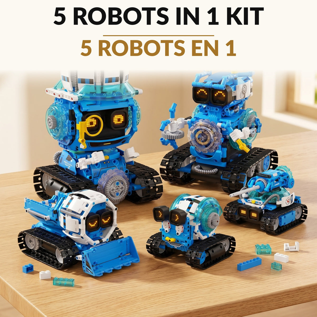 STEM Gift Set Bundle - Electronics Science Kit with 448+ Circuit Projects, DIY Wireless Speaker Building Kit and 5-in-1 Remote Control Robot Building Kit