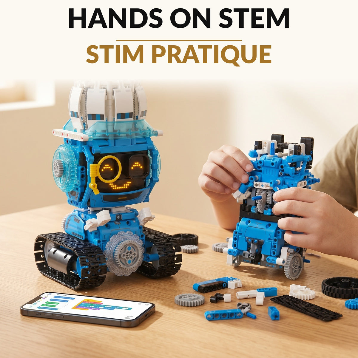 5-in-1 STEM RC Robot Building Kit