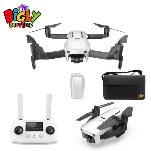REFURBISHED: The Bigly Brothers Ace 2 Pro Sky Voyager Intrepid Class GPS Drone, 20MP Camera, 90-Mins Flight, 16km Range, Ultra-Stable 3-Axis Gimbal, Level 8 Wind Resistance, Waterproof/Snowproof, Heavy Duty Professional Grade Drone