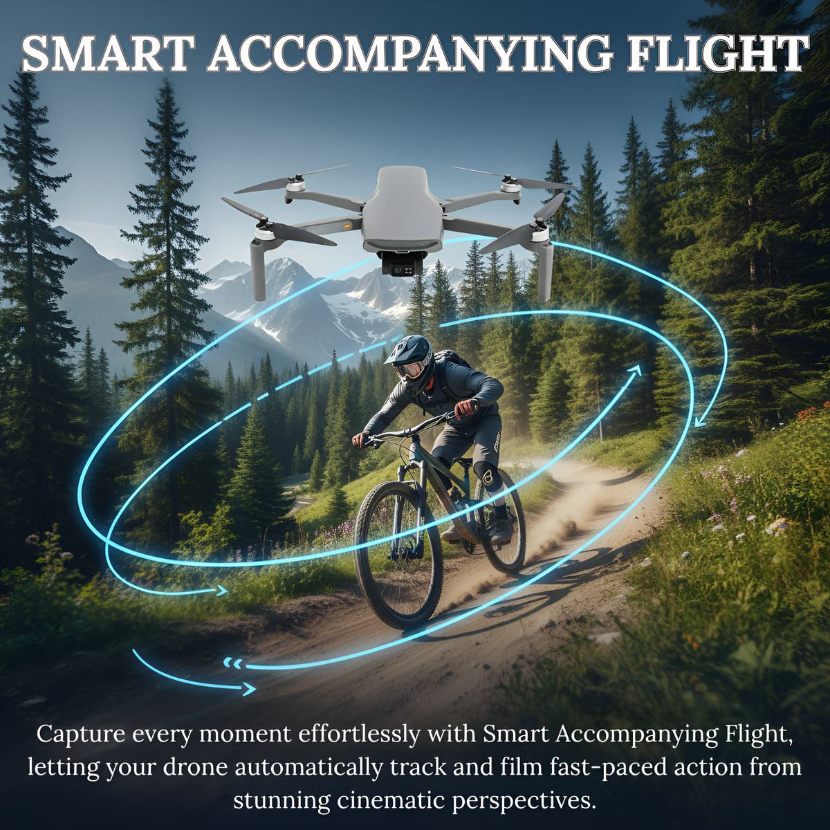 Walker Air Midnight Commando Elite FPV Drone, FPV Goggles, 2 Batteries, 2 Remote Controllers, Voice Commands, 48MP Camera, One Key Return Home, Below 249g, Designed in Canada