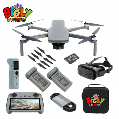 New Release The Bigly Brothers Walker-Air Mini SE FPV Drone with Built-in Screen Controller, Intelligent Voice Control, One  Throw Fly, 48 MP Camera, 58-Mins Flight, 4km Range, 3-Axis Gimbal, GPS System, Follow Me Mode, Below 249g