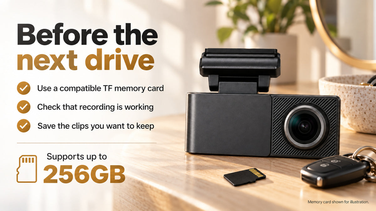 A3 pre-drive memory checklist and TF card support up to 256GB