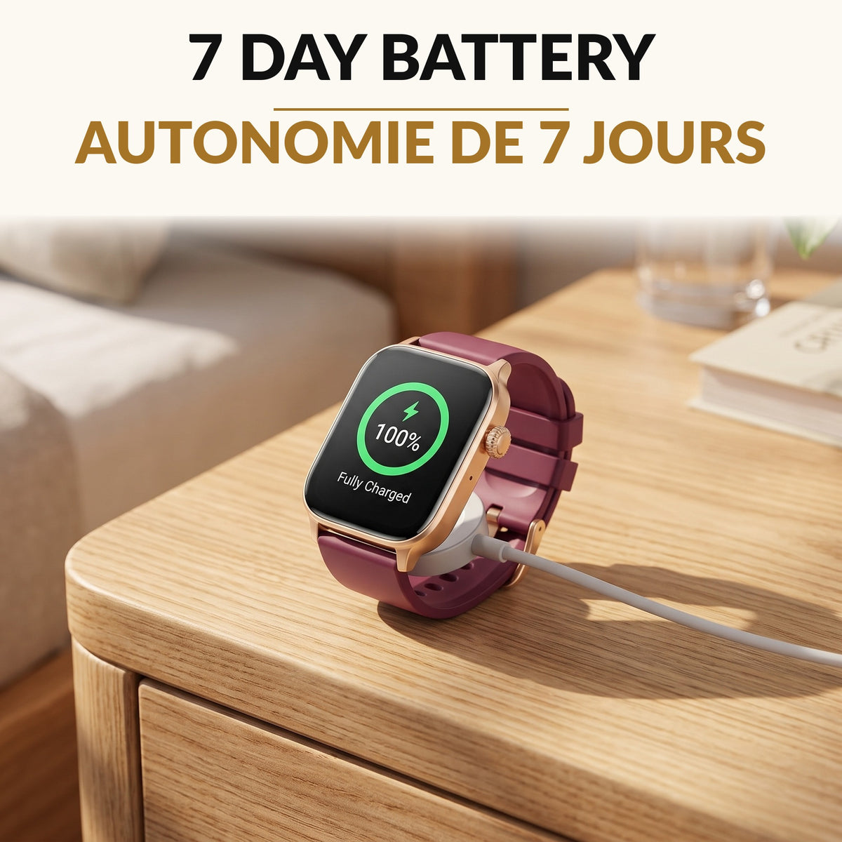 Smart Watch for Women and Men 1.83 Inch HD Screen Bluetooth Calling Step Counter Sleep Monitor 113 Sport Modes Fitness Tracker 7 Day Battery