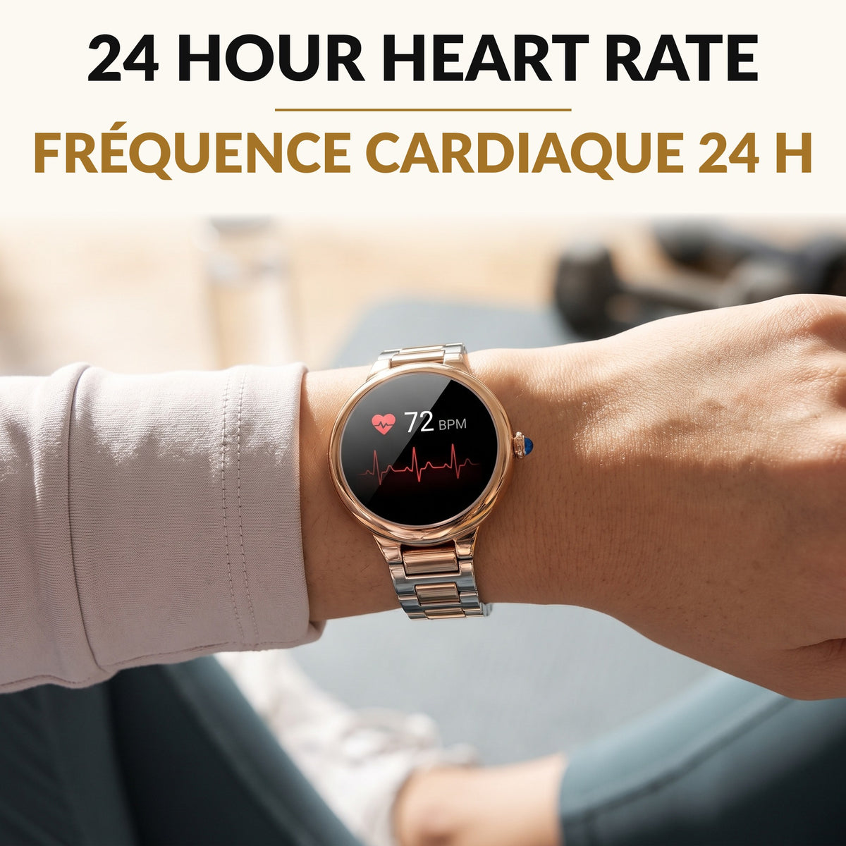 Luxury Women's Smart Watch 1.19 Inch AMOLED Round Display AI Voice Assistant Bluetooth Calling Heart Rate SpO2 Stress Monitor 30 Day Standby