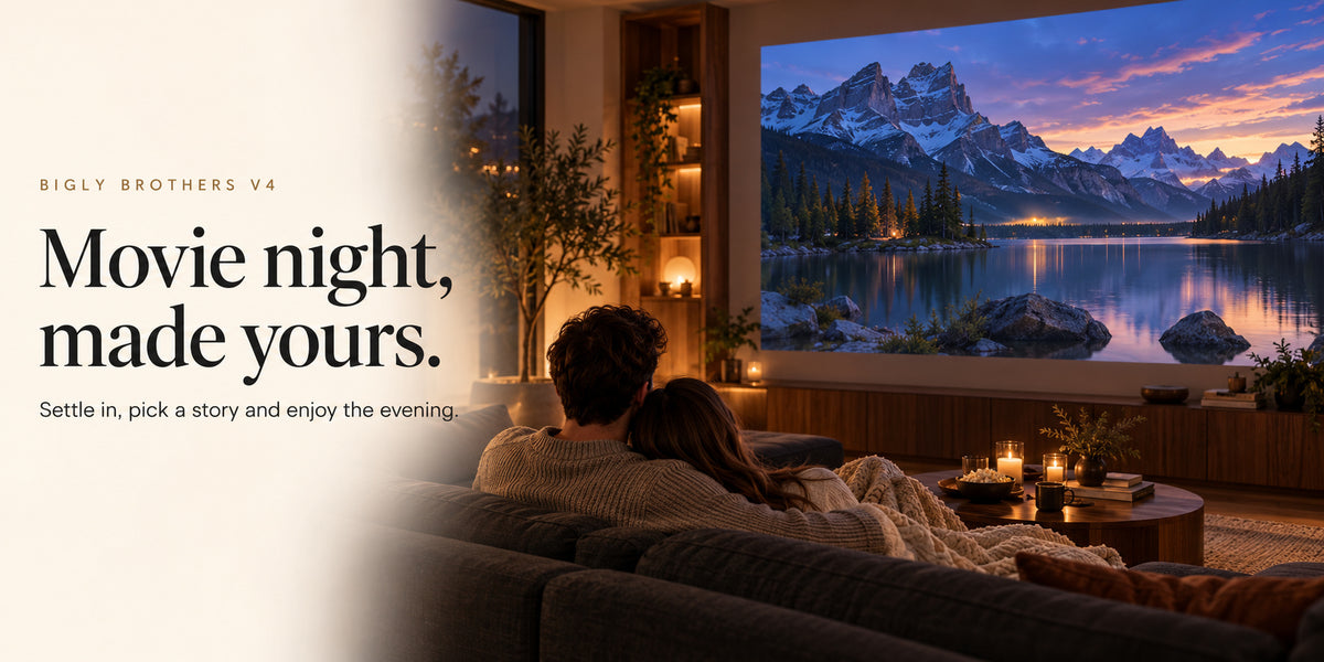 V4 movie-night lifestyle panel