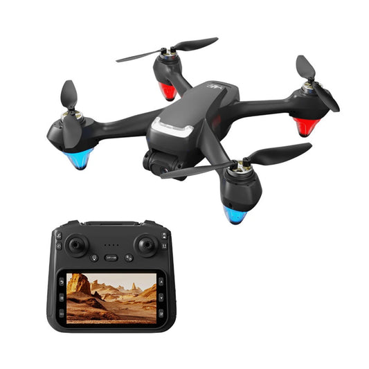 Smart GPS RC Drone with LCD Screen Controller, Dual HD Camera, 25-Min Flight Time, Optical Flow Positioning & One-Key Return