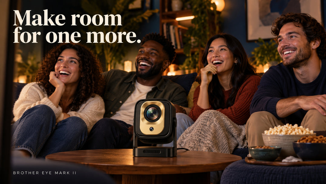 Brother Eye Mark II black and gold projector — Make room for one more.