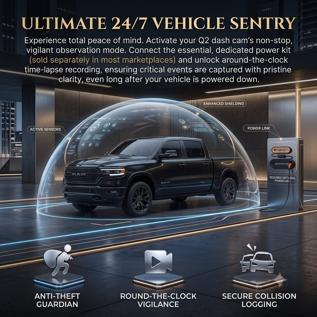 4K Dash Cam Front with Loop Recording, 64GB Card Included, Supports 256GB, 24 Hours Parking Monitor, G-Sensor, 5G WiFi & APP Control Dash Camera, Mini Dashcam for Cars