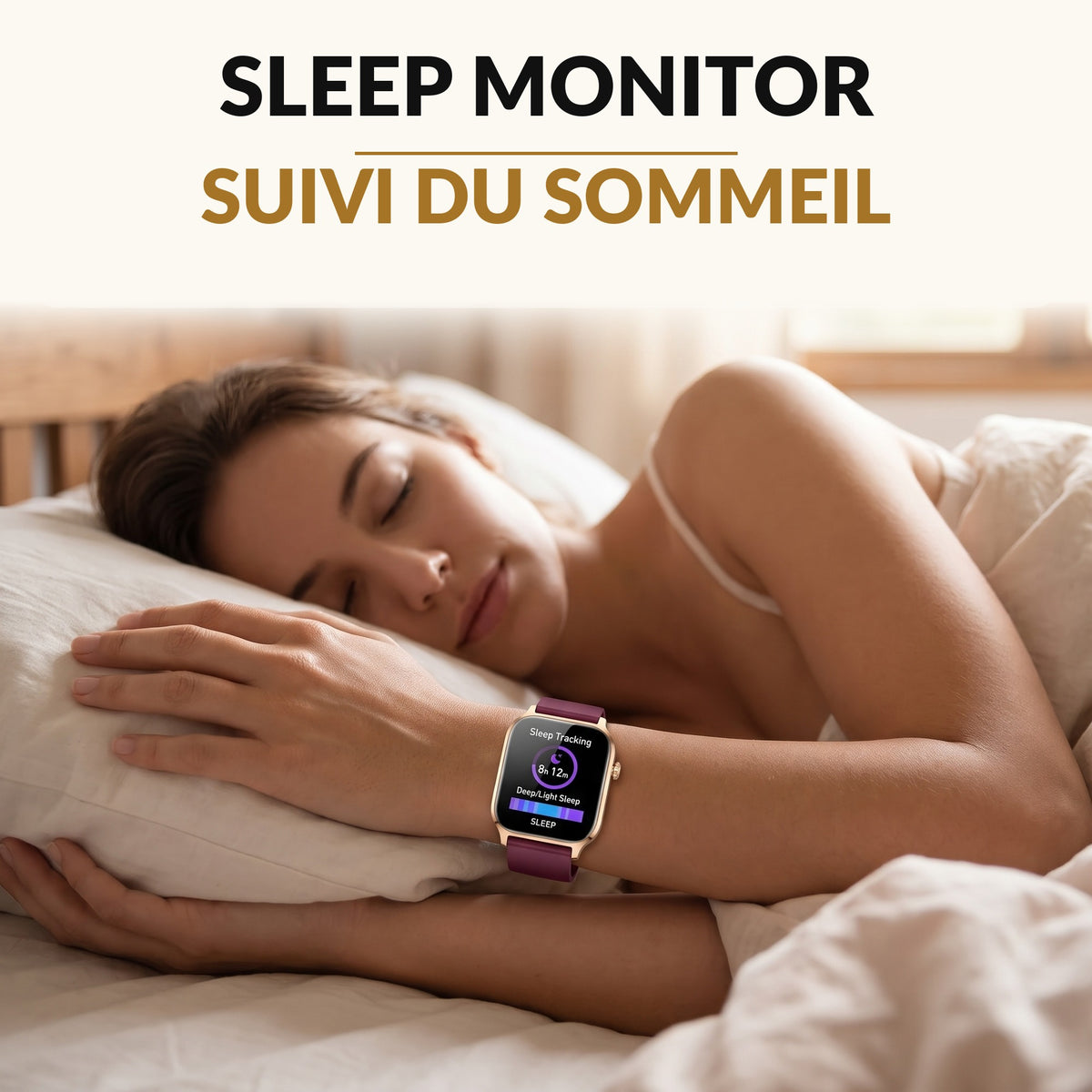 Smart Watch for Women and Men 1.83 Inch HD Screen Bluetooth Calling Step Counter Sleep Monitor 113 Sport Modes Fitness Tracker 7 Day Battery