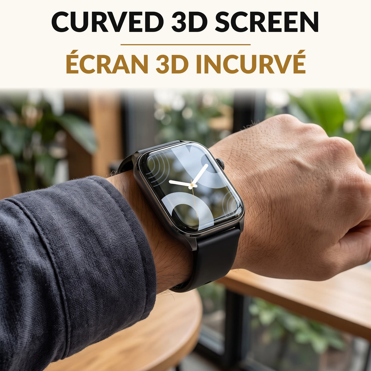 Curved Screen Smart Watch for Men and Women 1.91 Inch Display Bluetooth Calling Voice Assistant 120 Sport Modes Fitness Tracker Waterproof