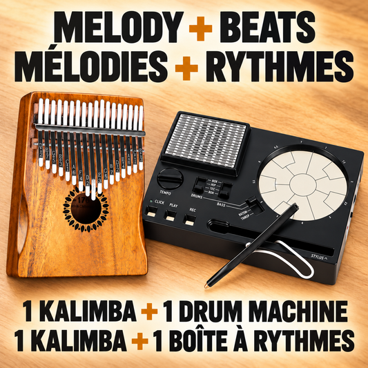 Bigly Brothers Ultimate Teen Music Maker Kit - Kalimba + Electronic Drum Machine Set