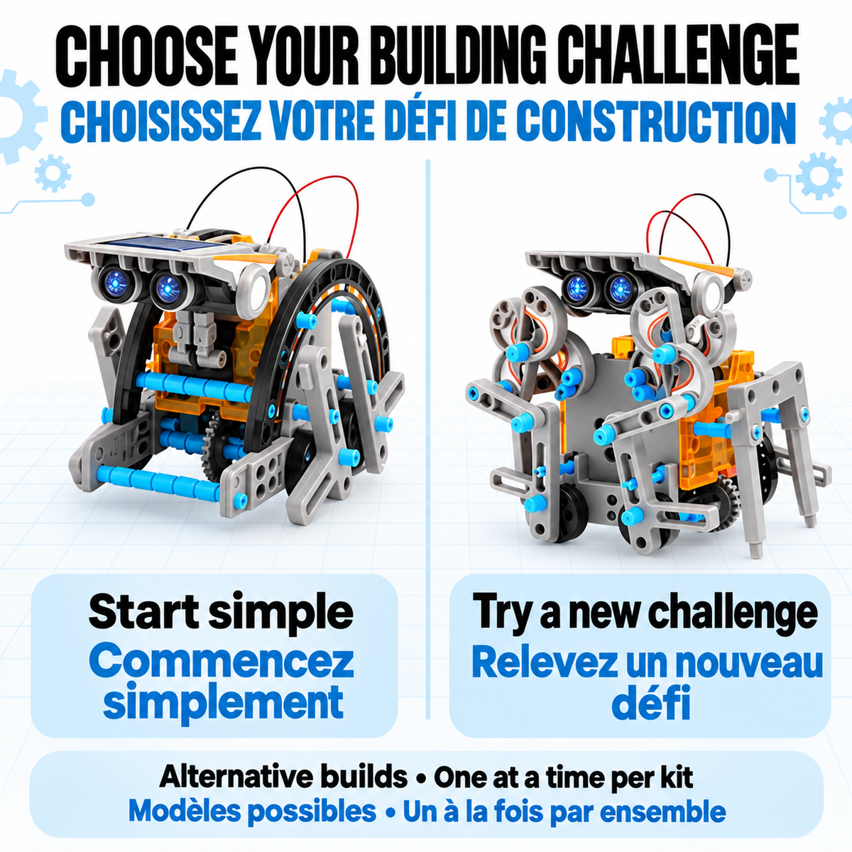 12-in-1 Solar Robot Building Kit 4-Pack