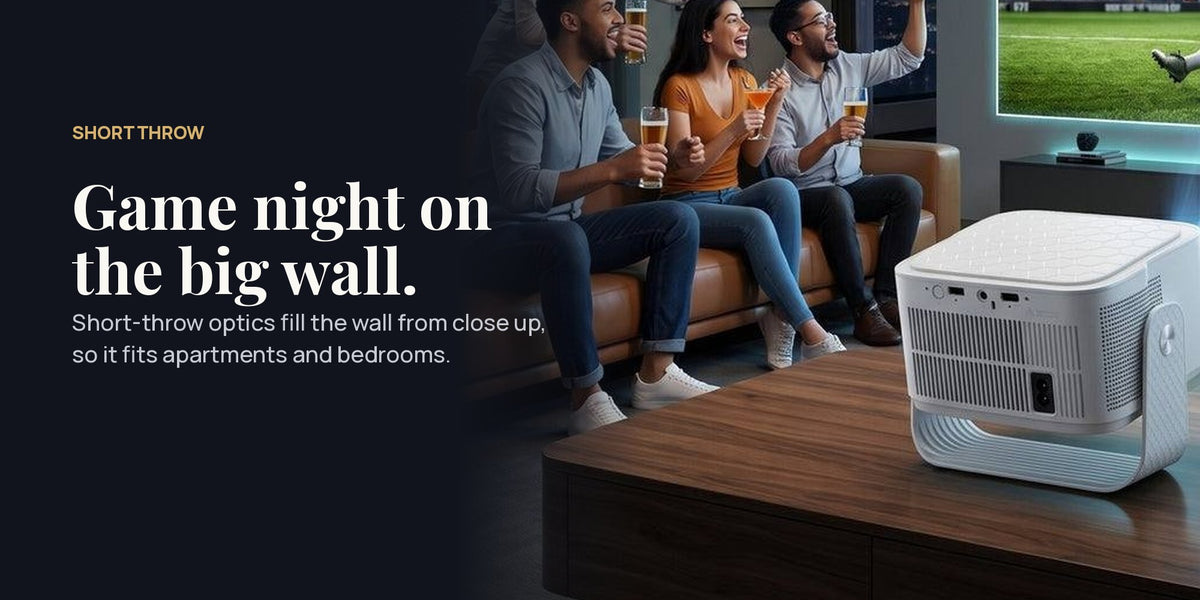 Game night on the big wall.