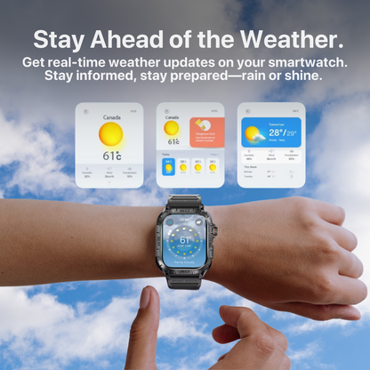 Bigly Brothers Men's Smart Watch – Blood Pressure, Heart Rate Monitor, Sleep Tracking, IP68 Waterproof Rugged, Call/Text Alerts