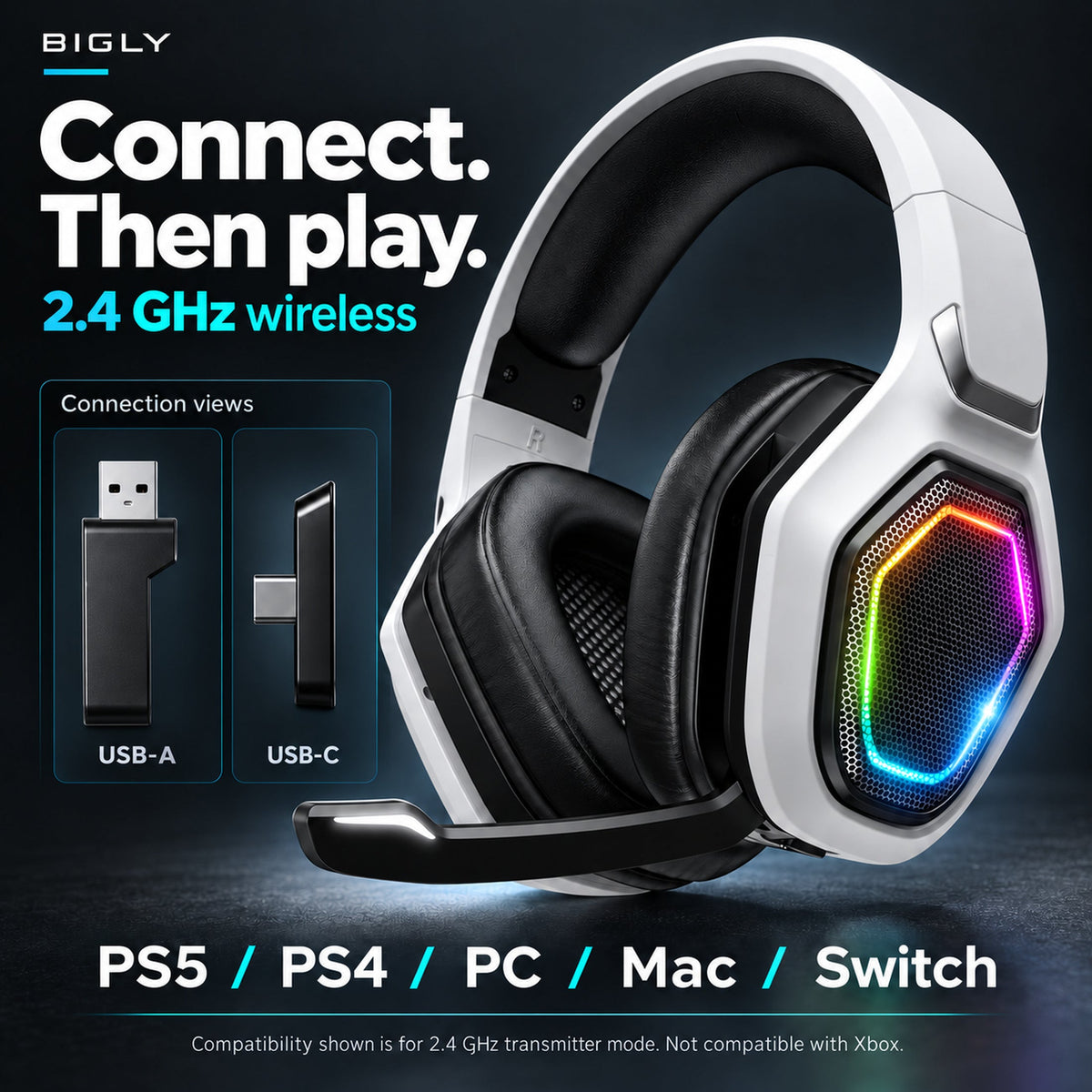 Bigly Brothers Ultimate Nephew Gamer Gift Set — Strike Controller & Headset Set (PS4/PC) + Wireless Controller with RGB Charging Dock