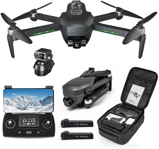 Le drone Bigly Brothers E59 Orange Delta avec caméra, drone GPS 4k, image  et vidéo Ultra HD, portée de vol de 1 km, sac à dos inclus 