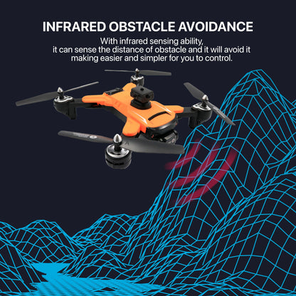 REFURBISHED: The Bigly Brothers Mark V Extremis Orange 4k Drone with Camera, 360 Degrees of Obstacle Avoidance, Brushless Motors, 2 Batteries Included, Below 249 Grams, with Carrying Case, NO ASSEMBLY REQUIRED Ready to Fly!