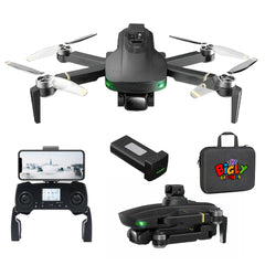 REFURBISHED: The Bigly Brothers Midnight Specter GPS Drone, 5 Directional Obstacle Avoidance, GPS Smart Return, 1km Range, Dual Camera 4k, Below 249 Grams, Carrying Case Included