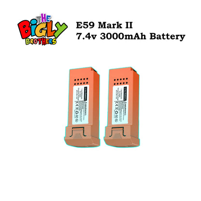 The Bigly Brothers e59 Mark II Battery 7.4v 3000mAh - Pack of 2