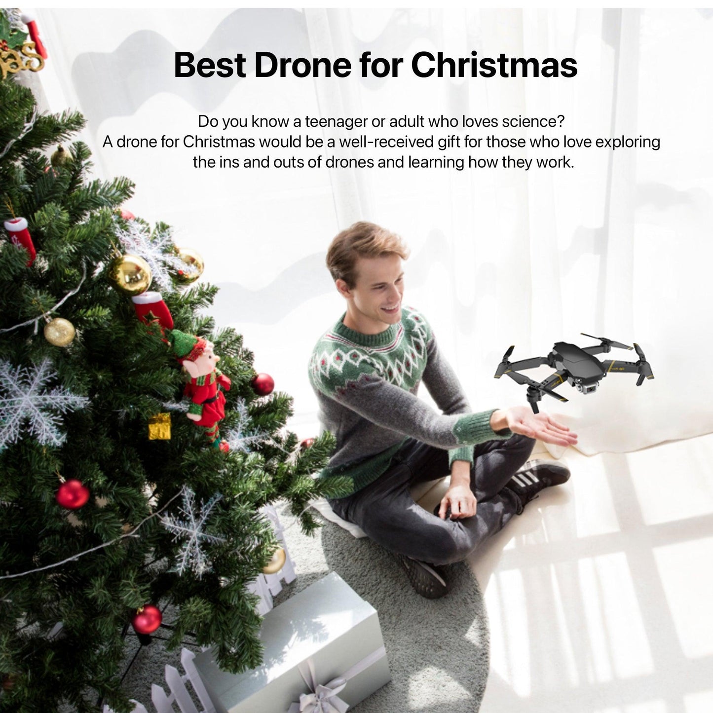 Refurbished: The Bigly Brothers E58 X Pro Lite: 2k HD Drone Camera Edition, Black FPV Drone with Camera and carrying Case plus an additional 1200mAh Battery. Up to 30 minutes of flight. - The Bigly Brothers